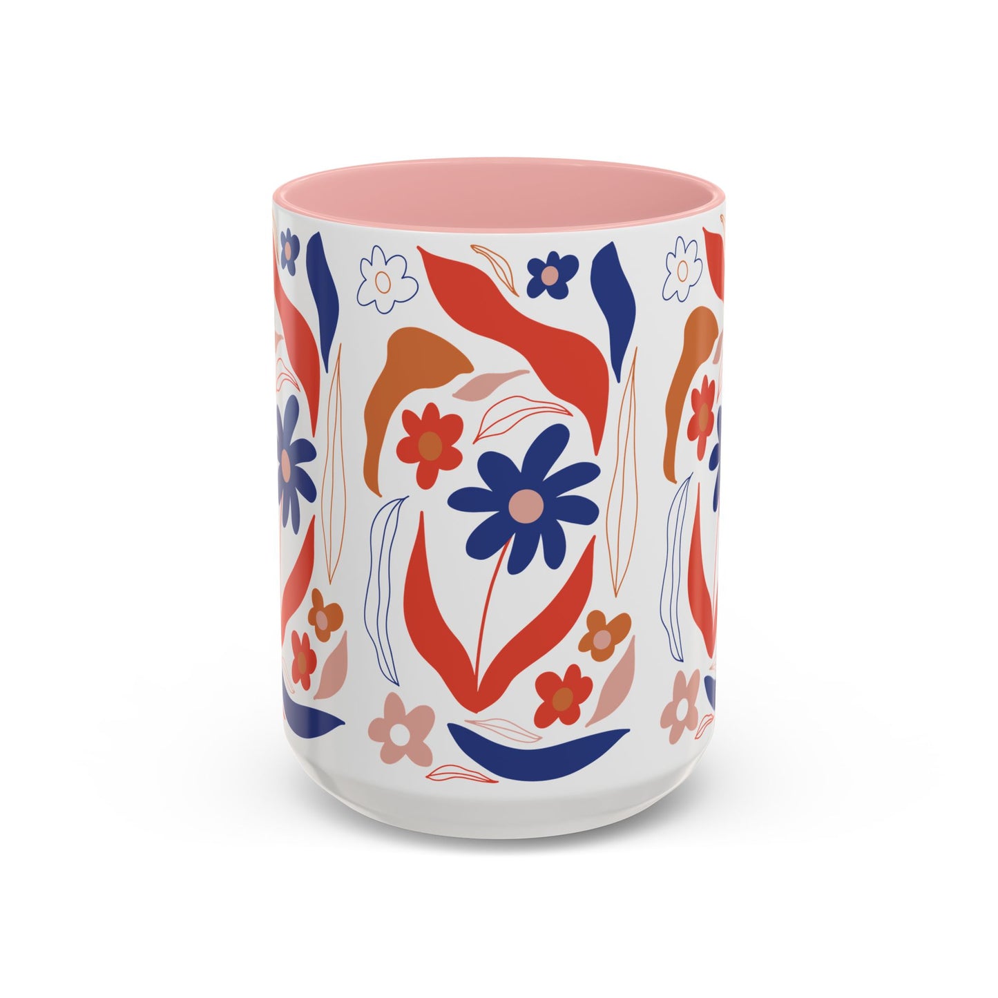 Floral Accent Coffee Mug