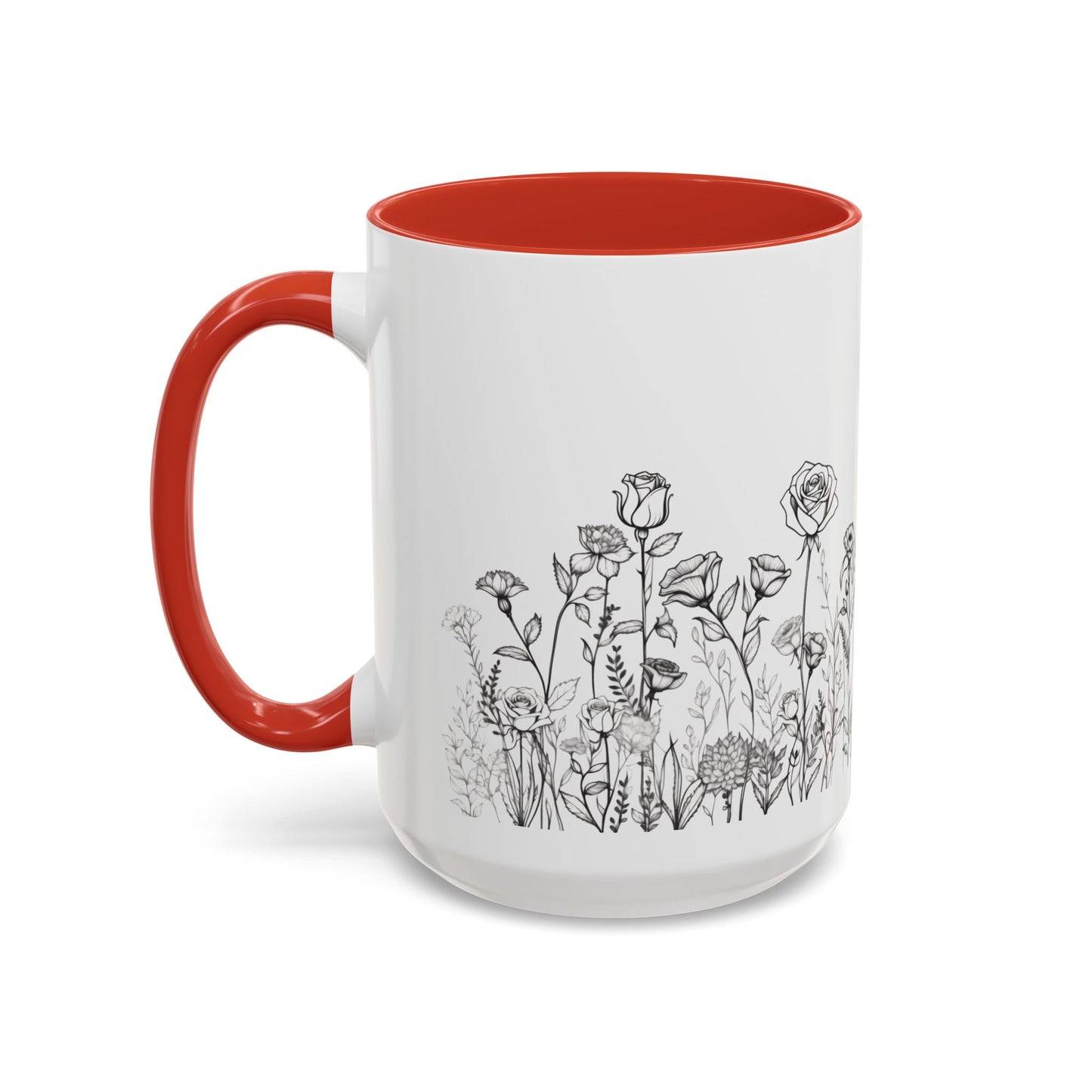 flowers Accent Coffee Mug (11, 15oz)