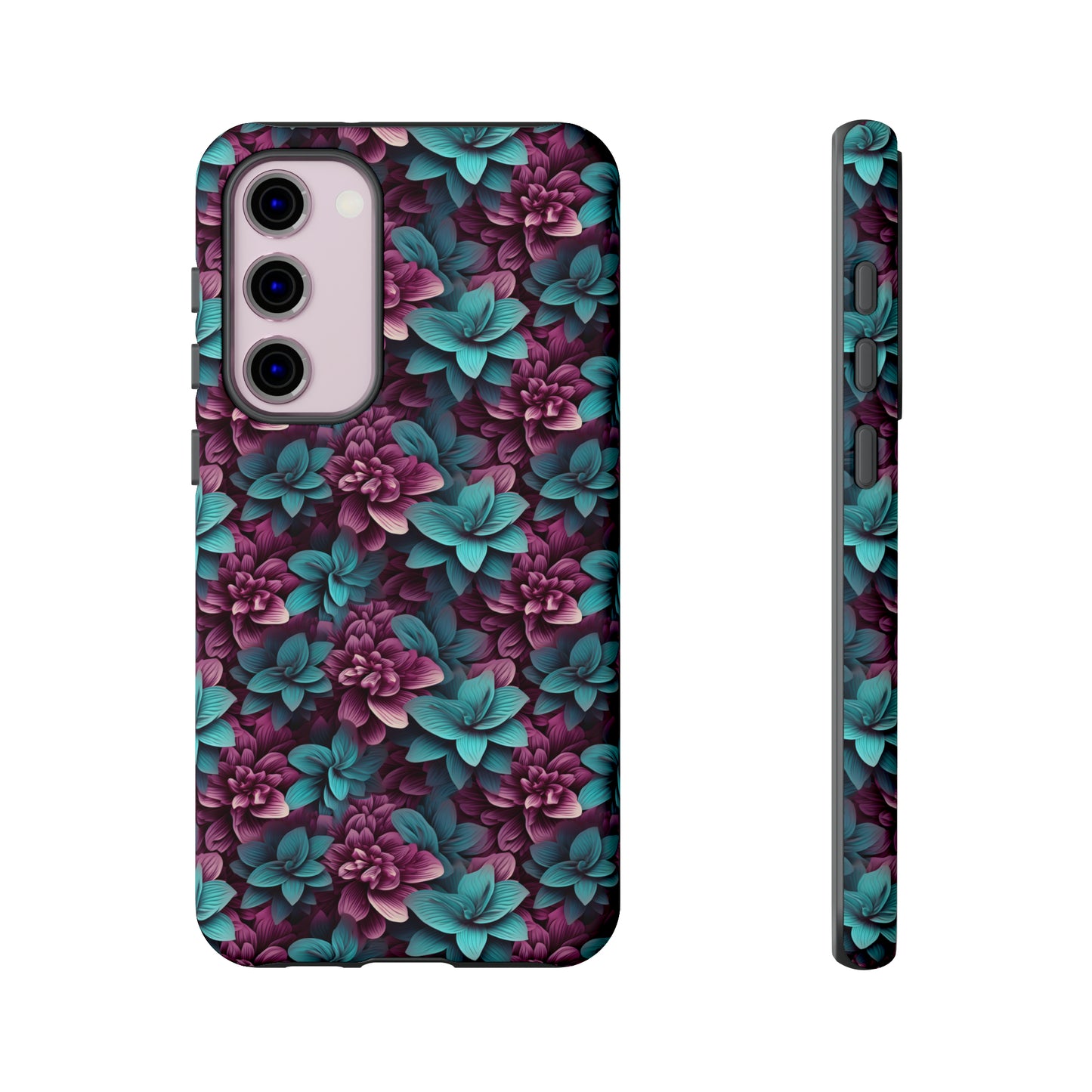 3D Flowers Tough Cases