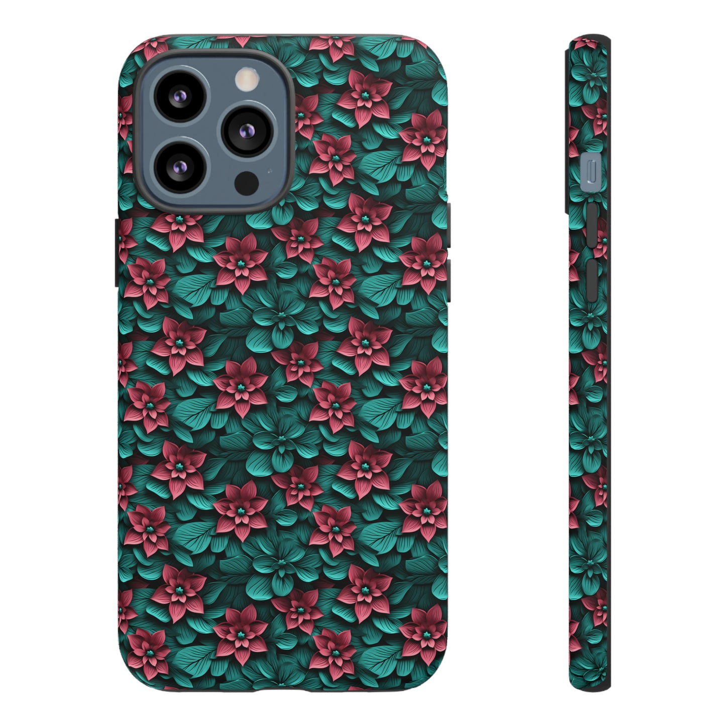 3D flowers Tough Cases