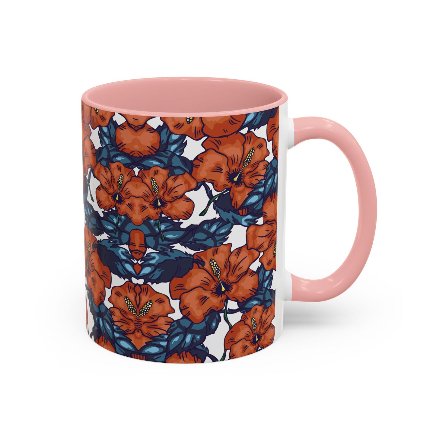 Floral Accent Coffee Mug