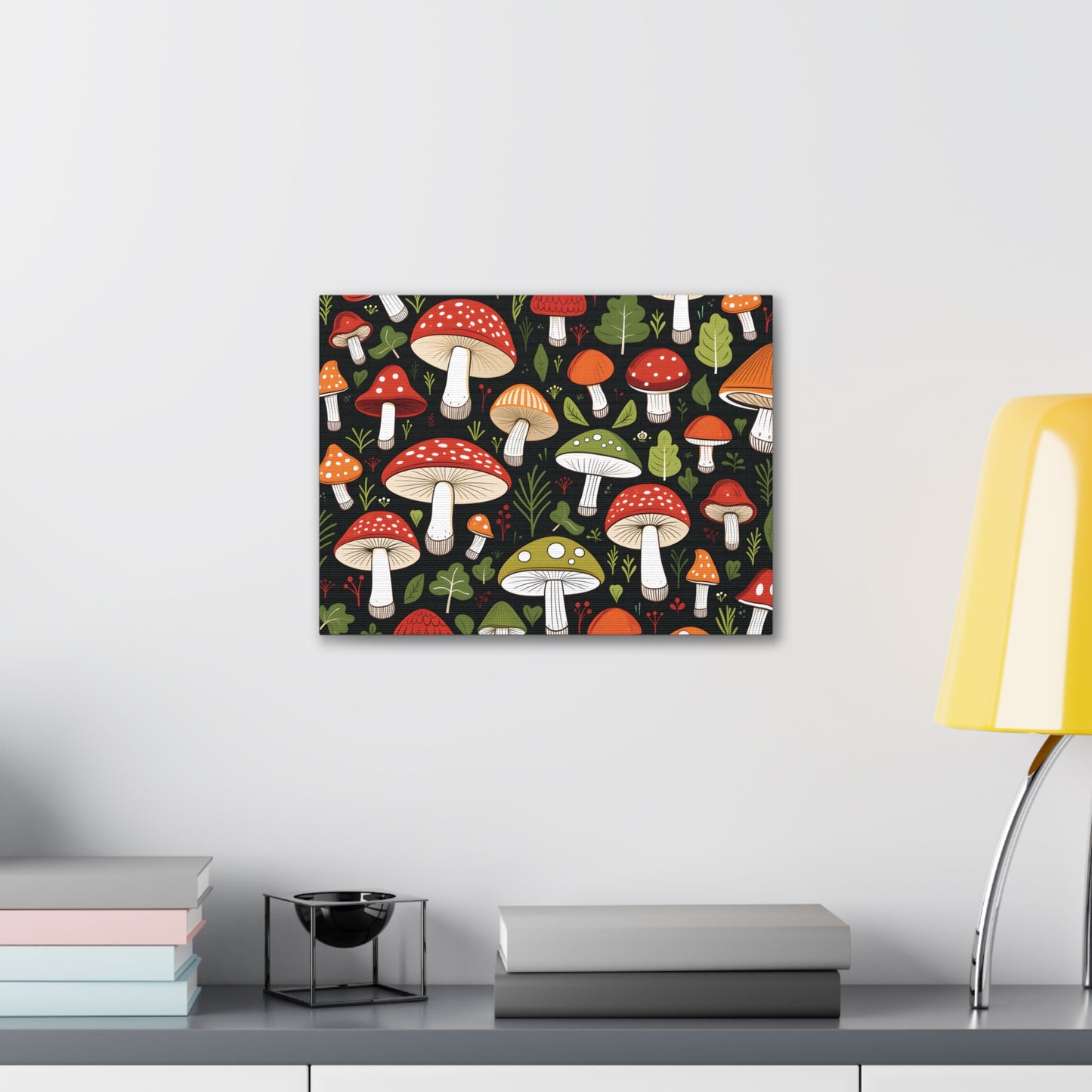 3D Mushrooms Gallery Wraps