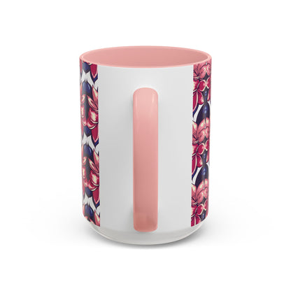 Floral Accent Coffee Mug