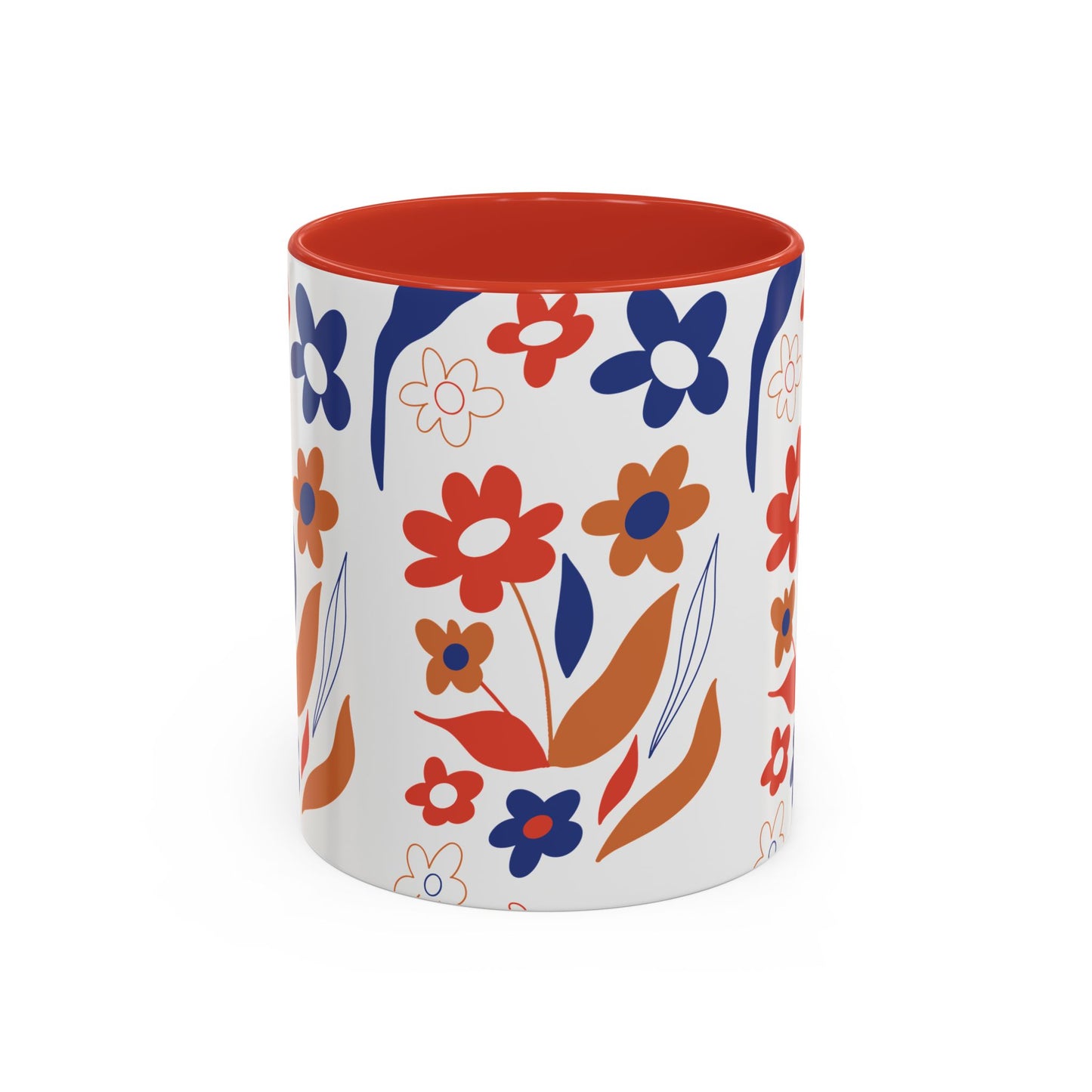 Floral Accent Coffee Mug