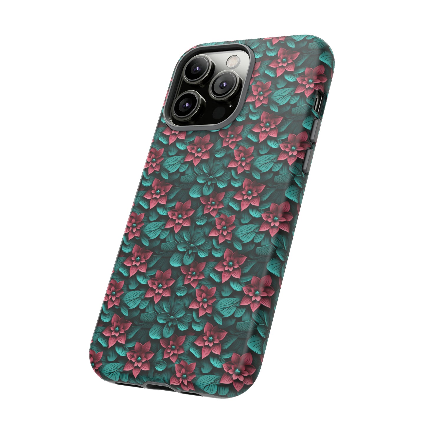 3D flowers Tough Cases