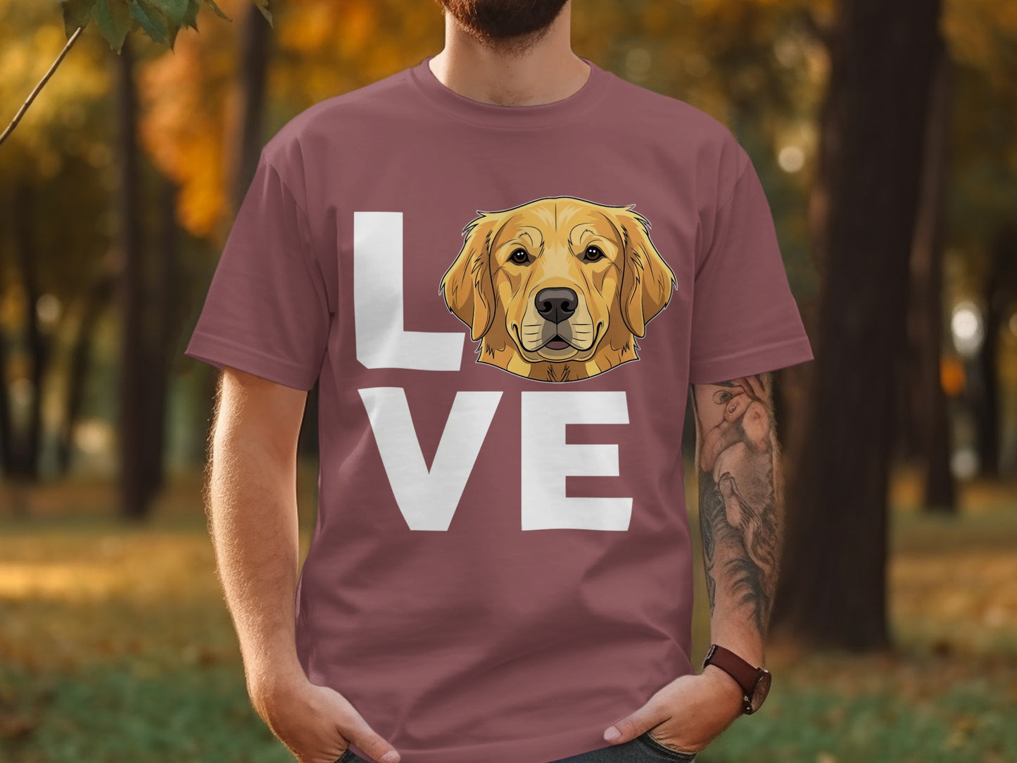 Cute Dog LOVE Graphic Tee for Pet Lovers Shirt