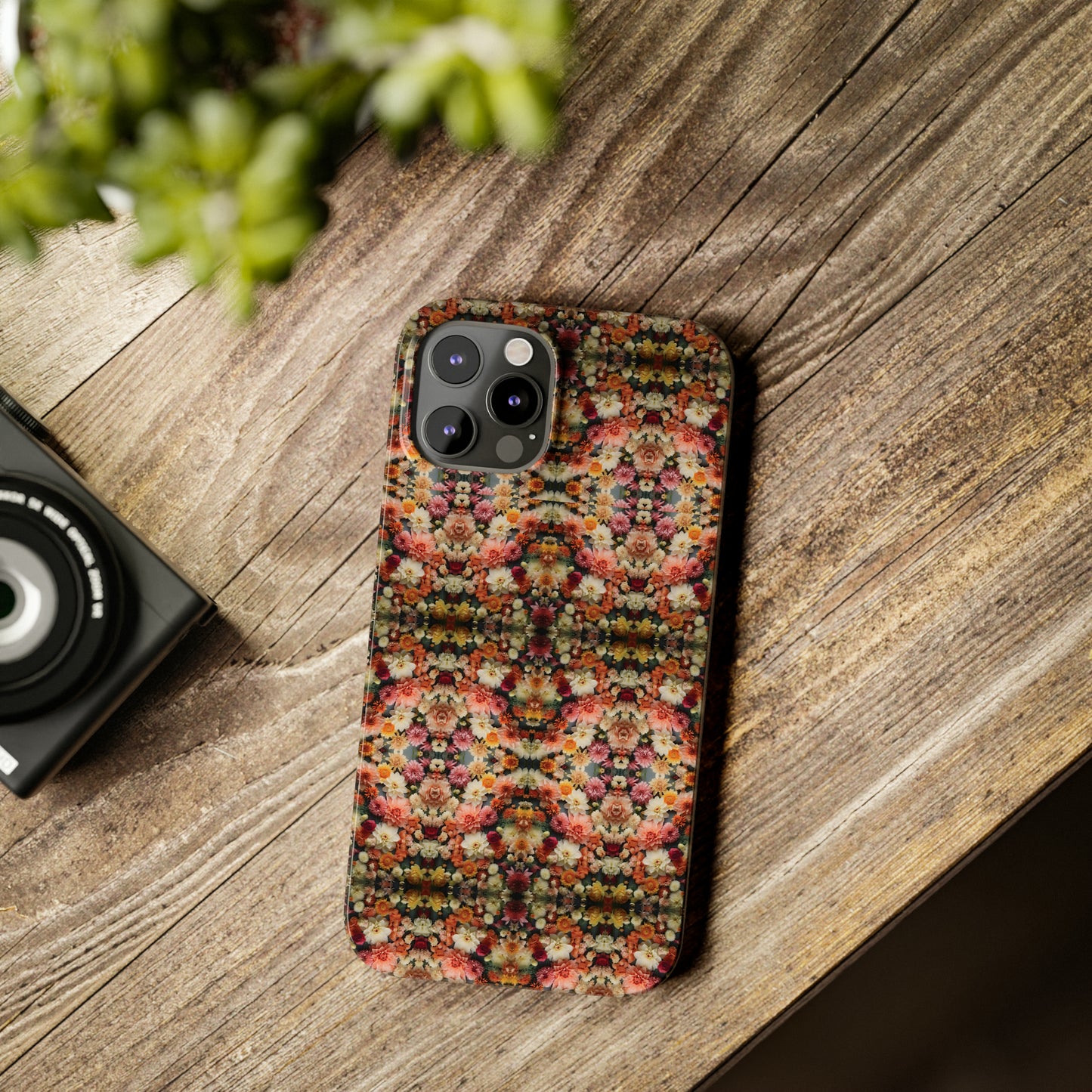 3D Flowers Pattern Slim Phone Cases