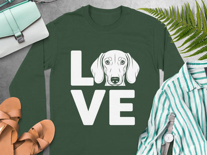 Love Dachshund Graphic Long Sleeve Shirt Product