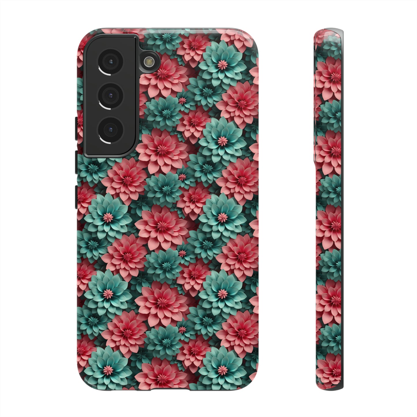 3D Flowers Tough Cases