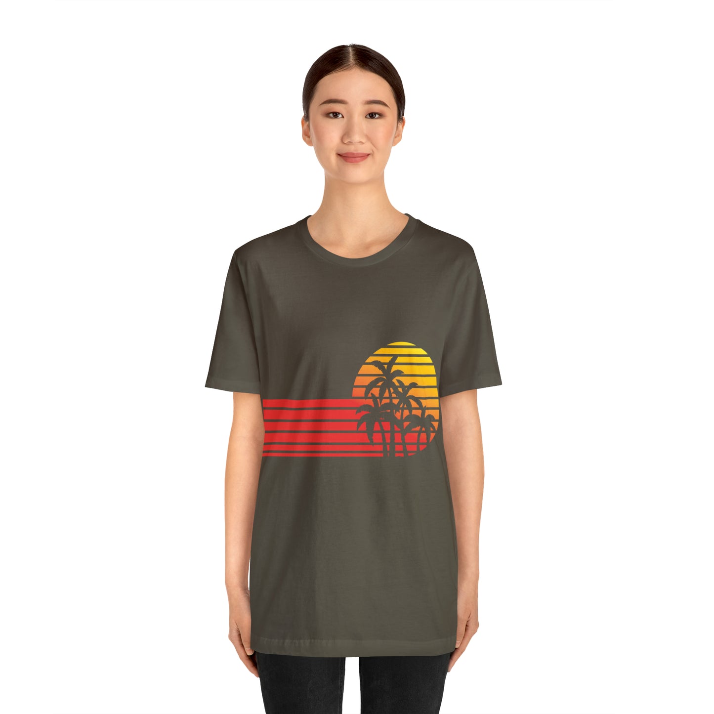 Retro Sunset with Palm T-Shirt