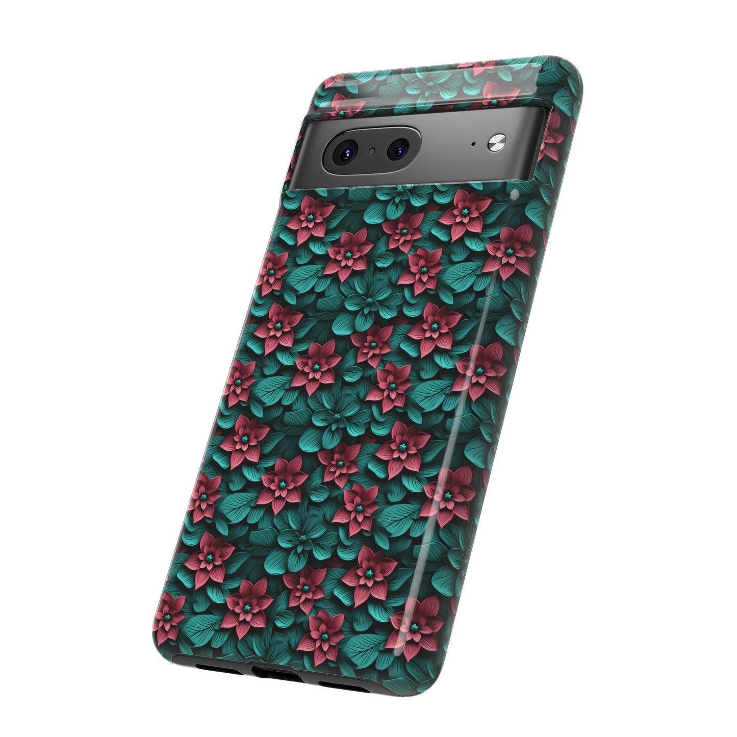 3D flowers Tough Cases