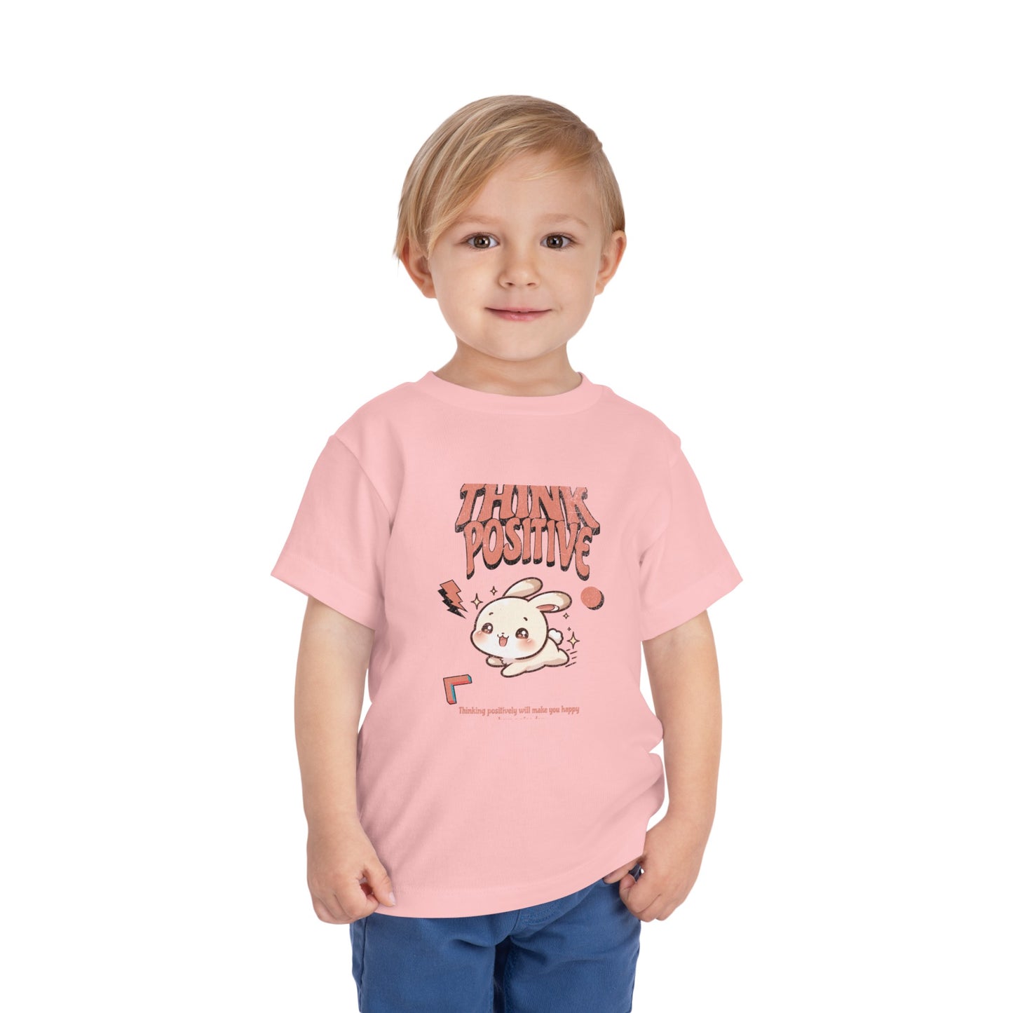 Think positively Toddler Short Sleeve Tee