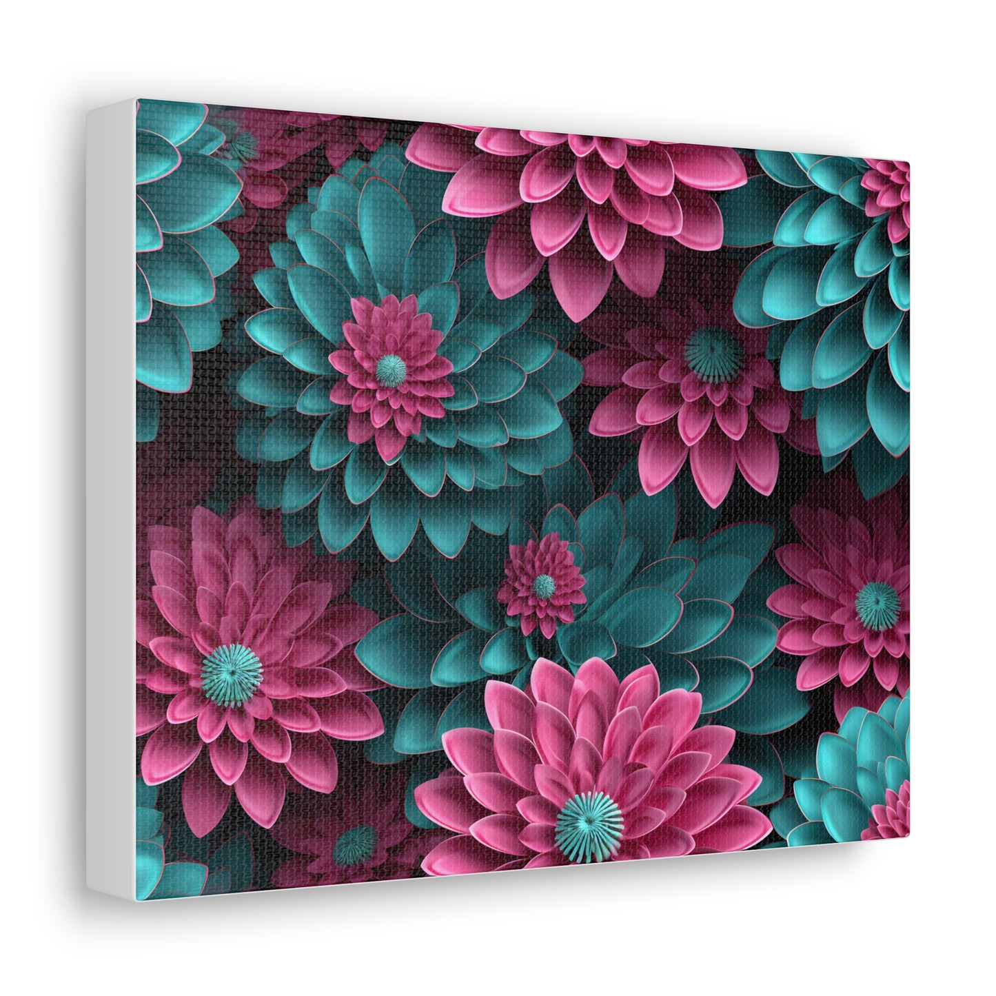 3D Flowers Gallery Wraps