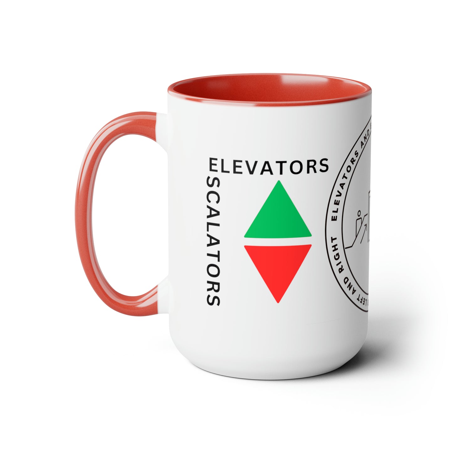 ELevators and Escalators Coffee Mugs, 15oz