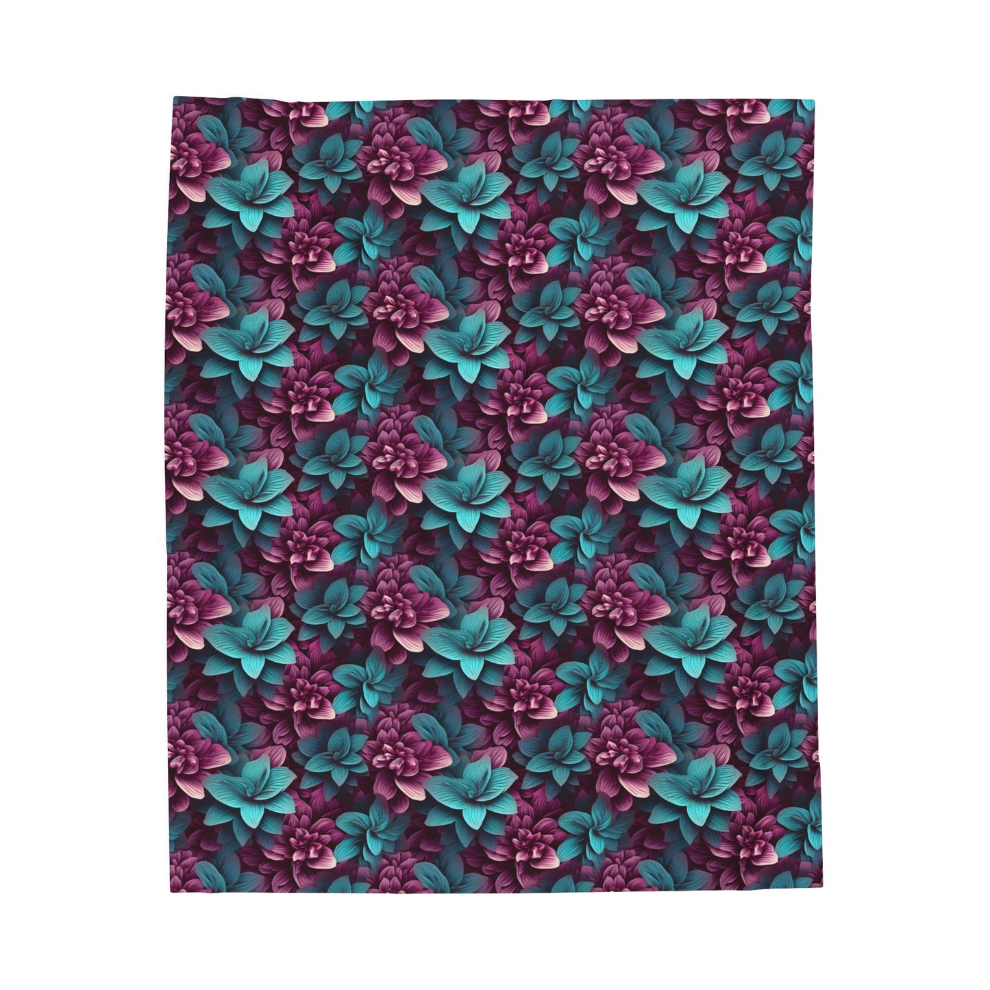 3D flowers Velveteen Plush Blanket