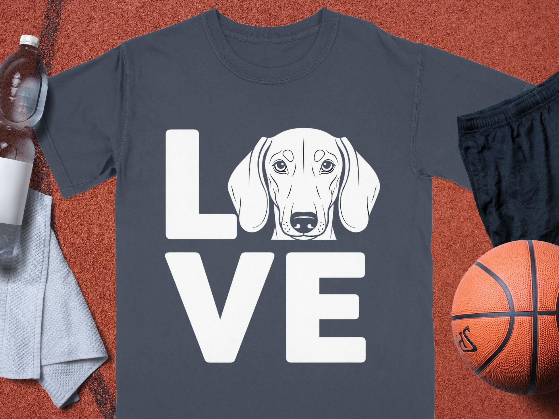 Love Dog Graphic Design T-Shirt for Dog Lovers