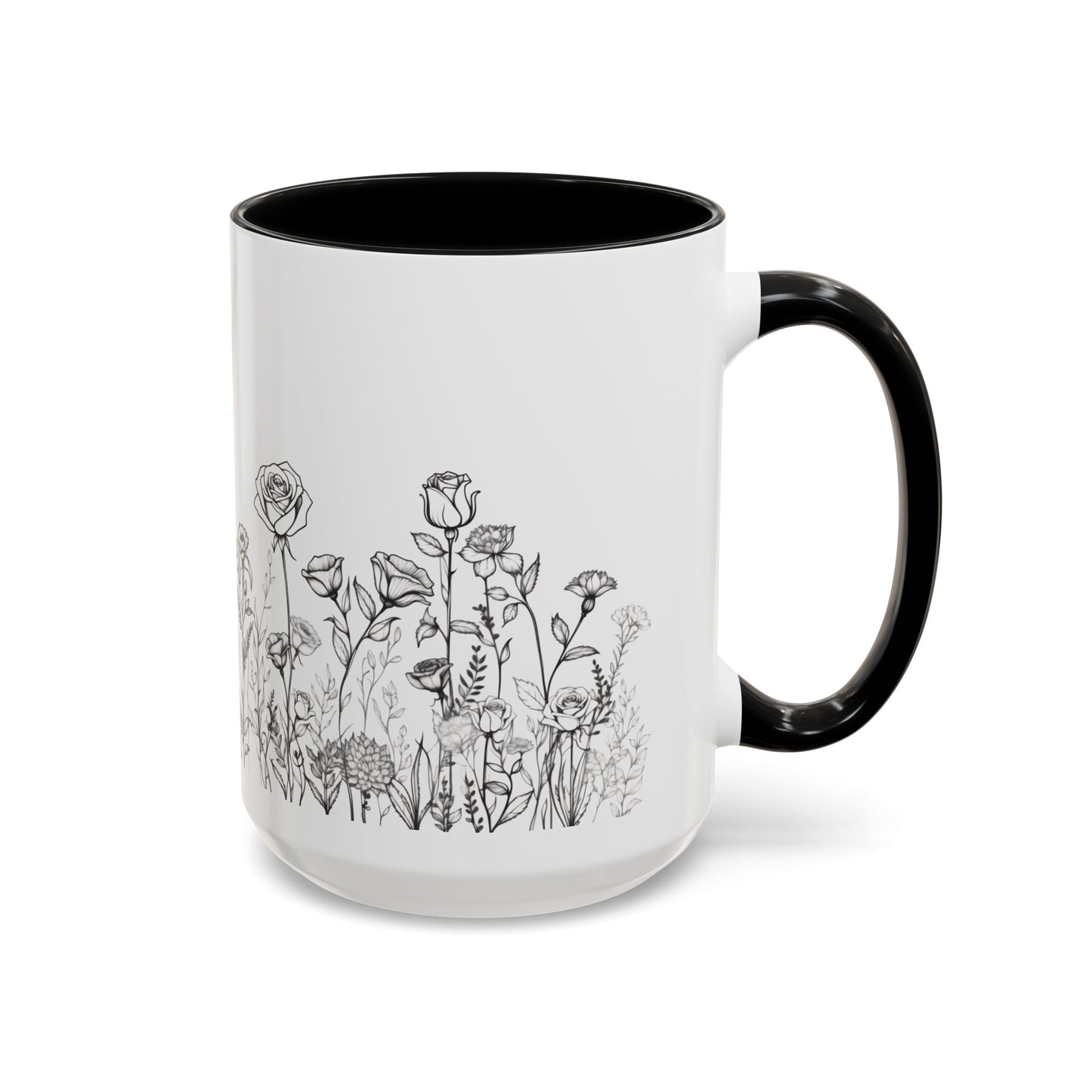 flowers Accent Coffee Mug (11, 15oz)