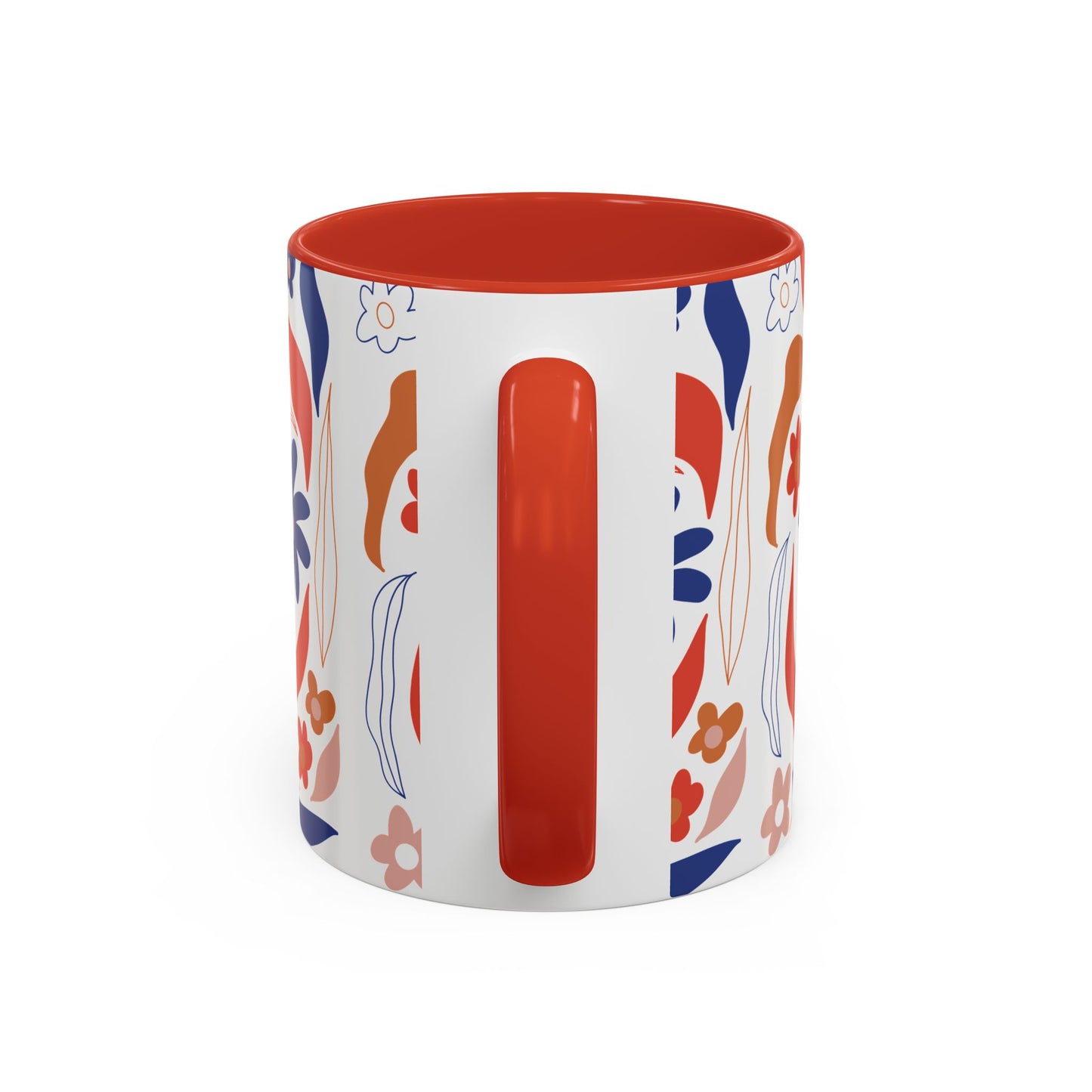 Floral Accent Coffee Mug