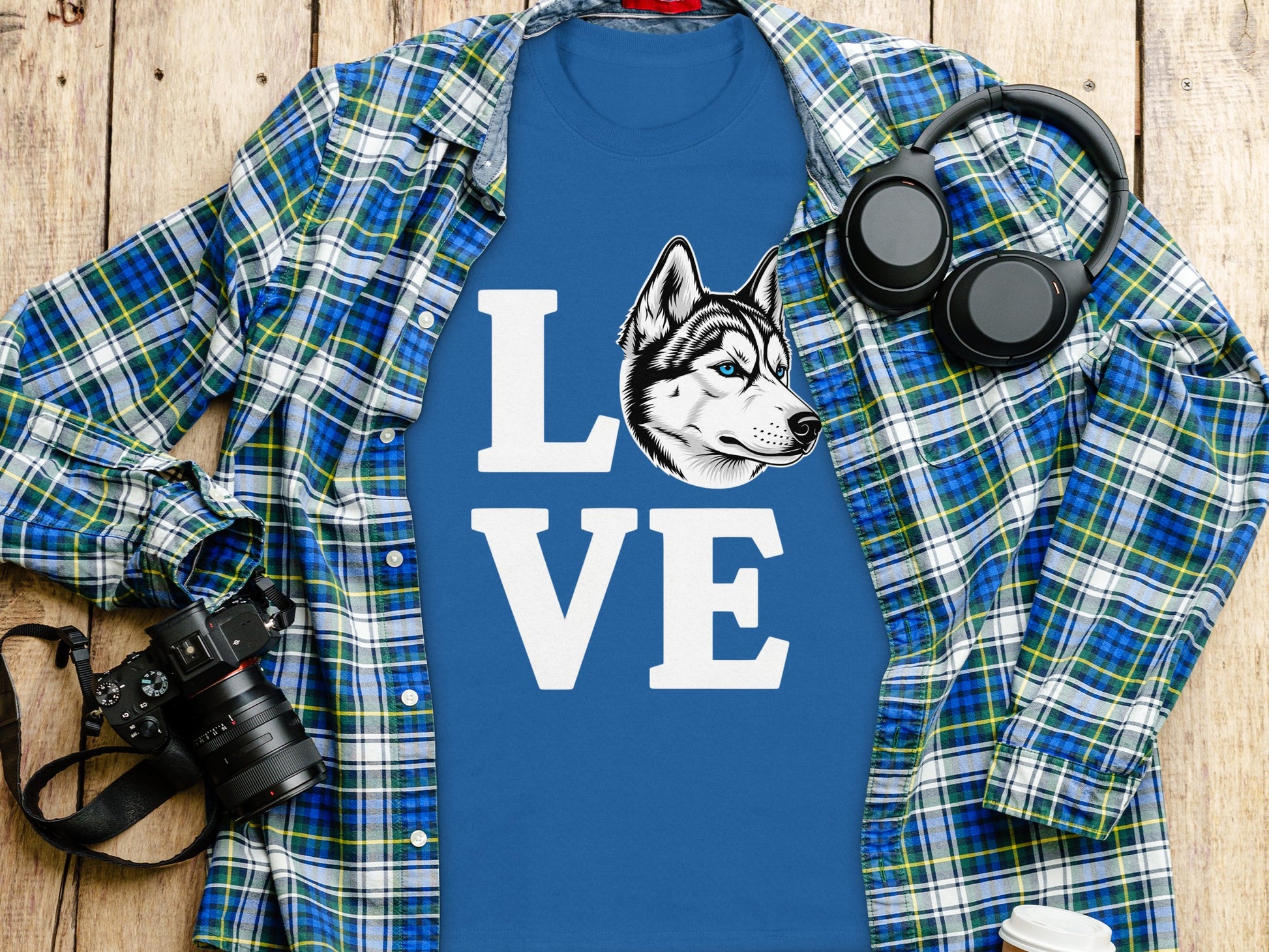 Love Husky T-Shirt for Dog Lovers Graphic Tee