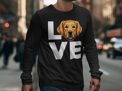 Love Canine Design Long Sleeve Shirt for Dog Lovers