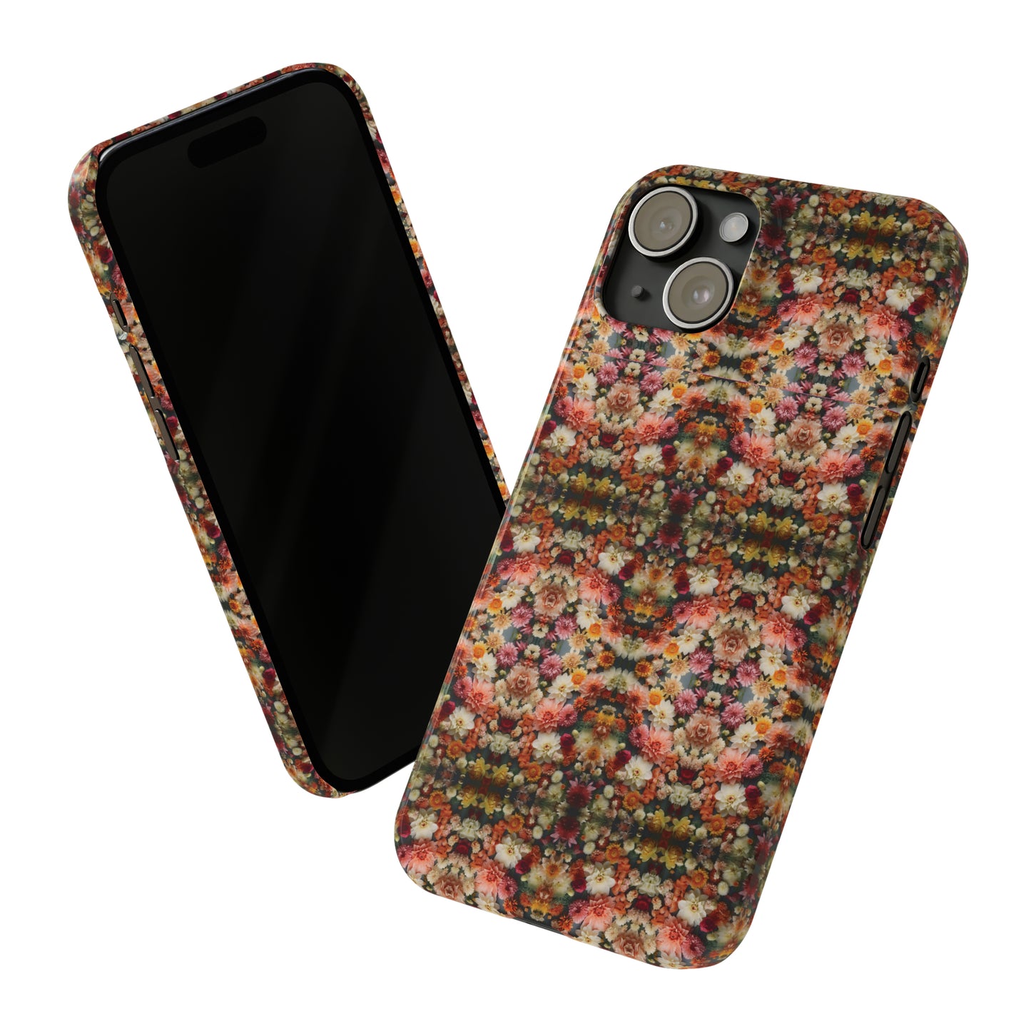 3D Flowers Pattern Slim Phone Cases