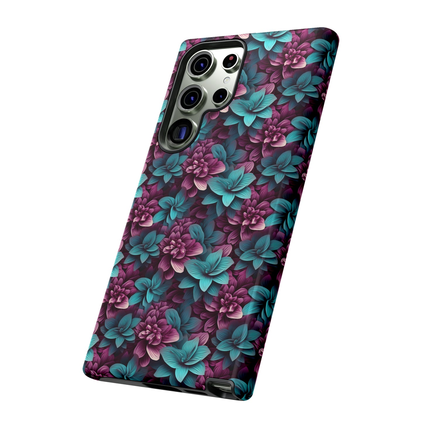 3D Flowers Tough Cases