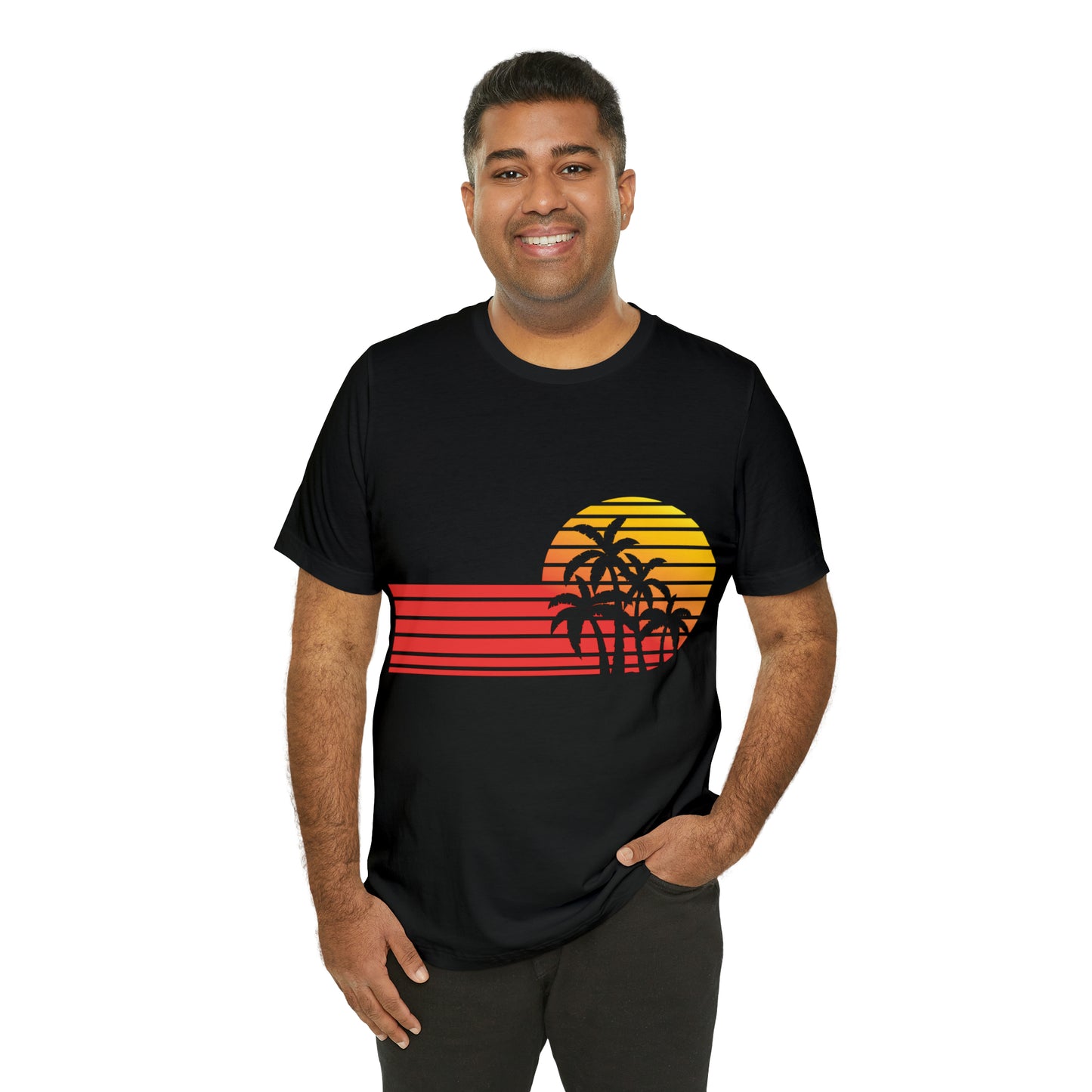 Retro Sunset with Palm T-Shirt