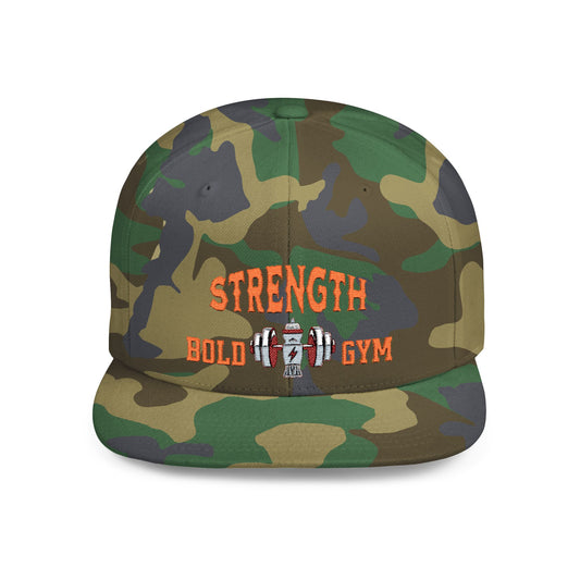 Snapback Hat - Strength Bold Gym Snapback