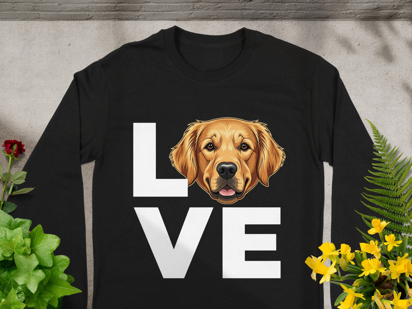 Golden Retriever Love Long Sleeve Shirt for Dog Lovers