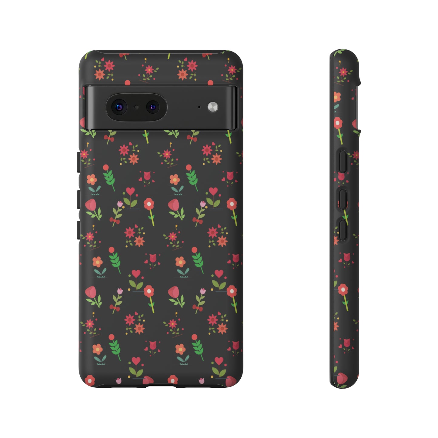 Flowers Pattern Splatter Phone Tough Cases