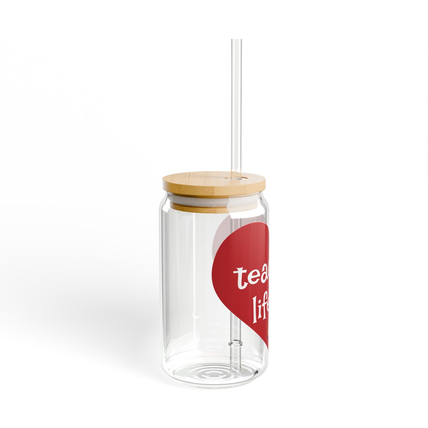 Teacher Sipper Glass - Perfect Gift for Educators, 16oz Tumbler, School Staff Appreciation, End of Year Present, School Holiday Gift,