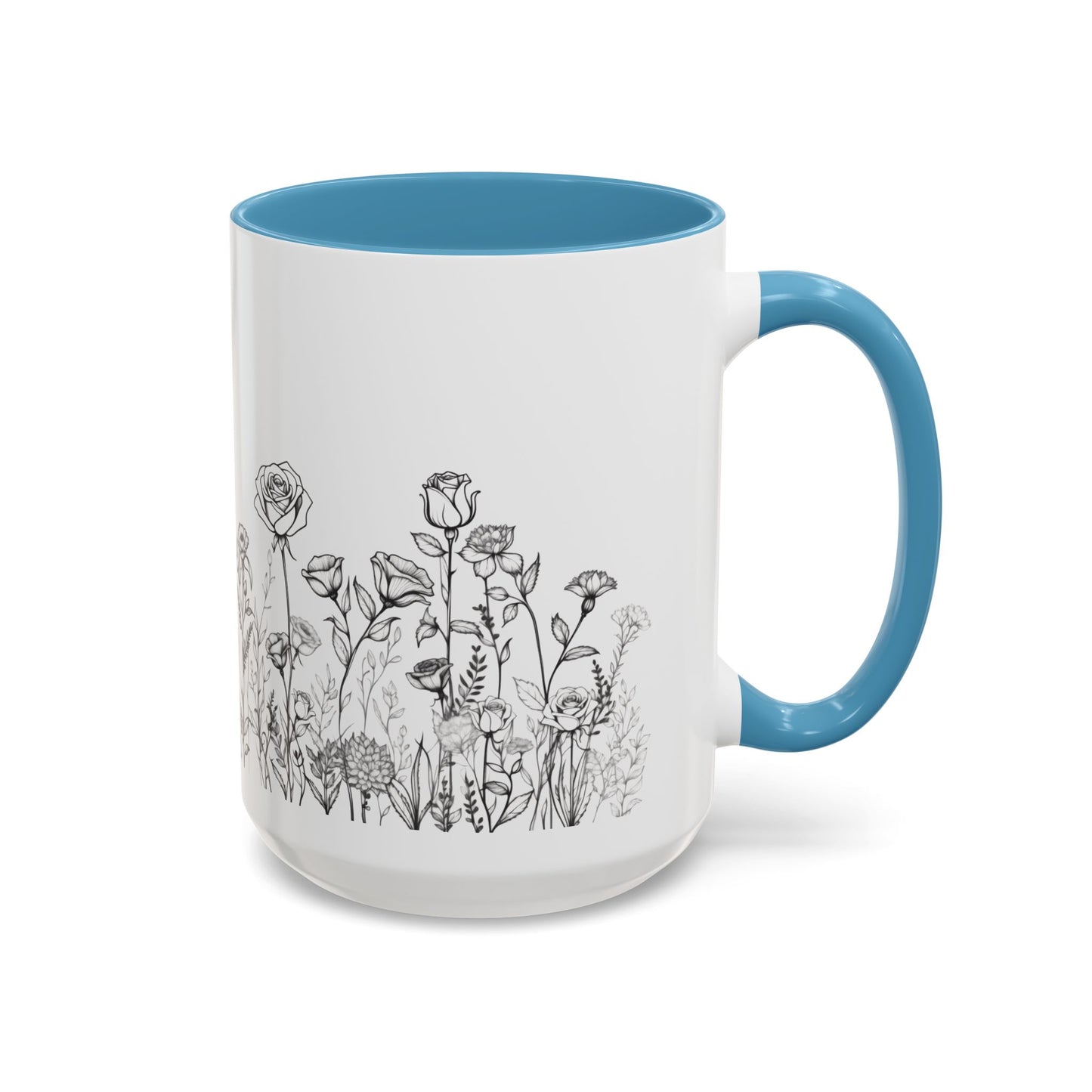 flowers Accent Coffee Mug (11, 15oz)