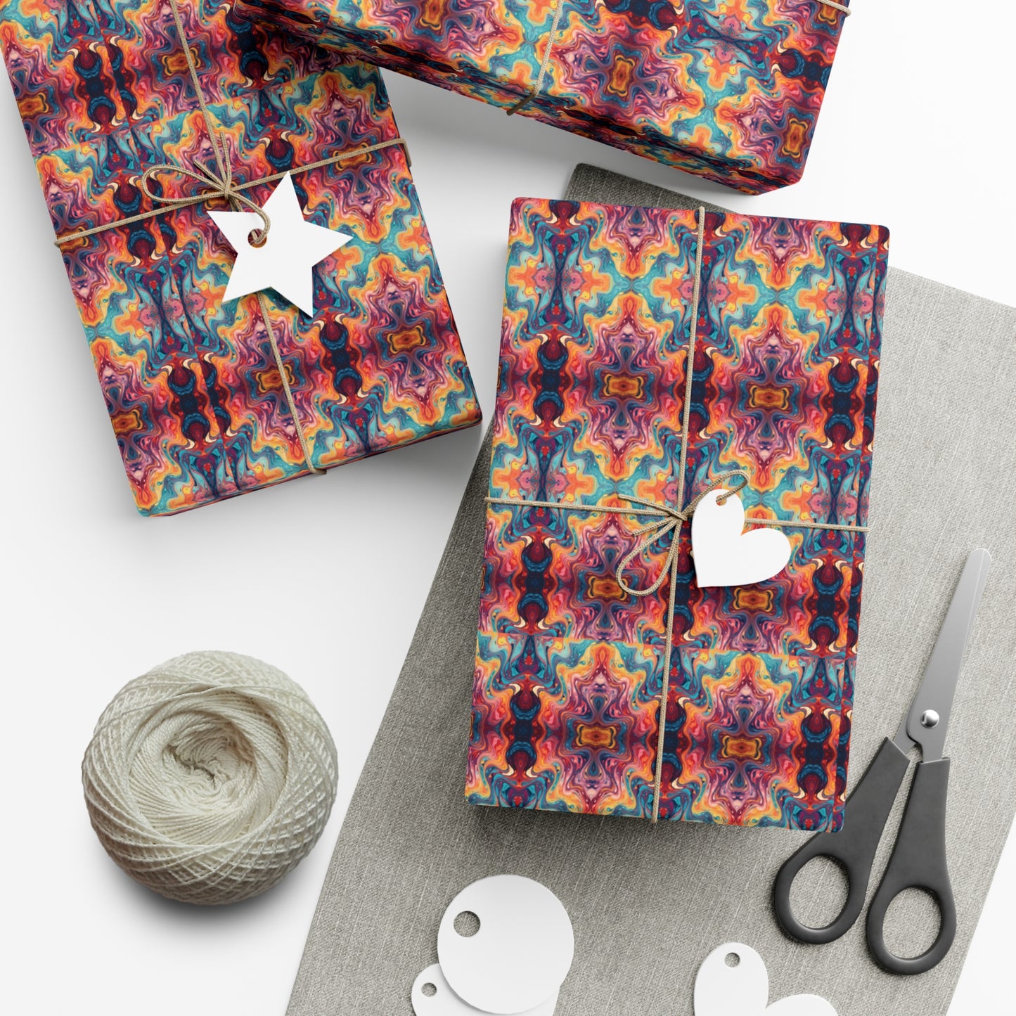 Colorful paint splatter pattern Gift Wrap Papers