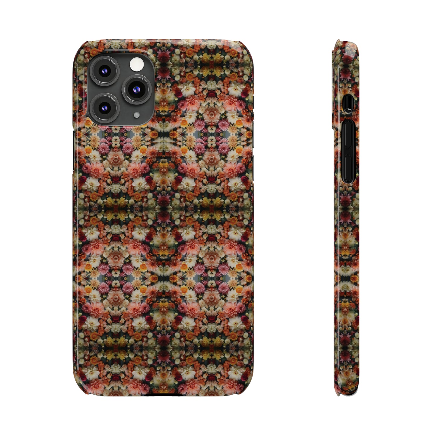 3D Flowers Pattern Slim Phone Cases