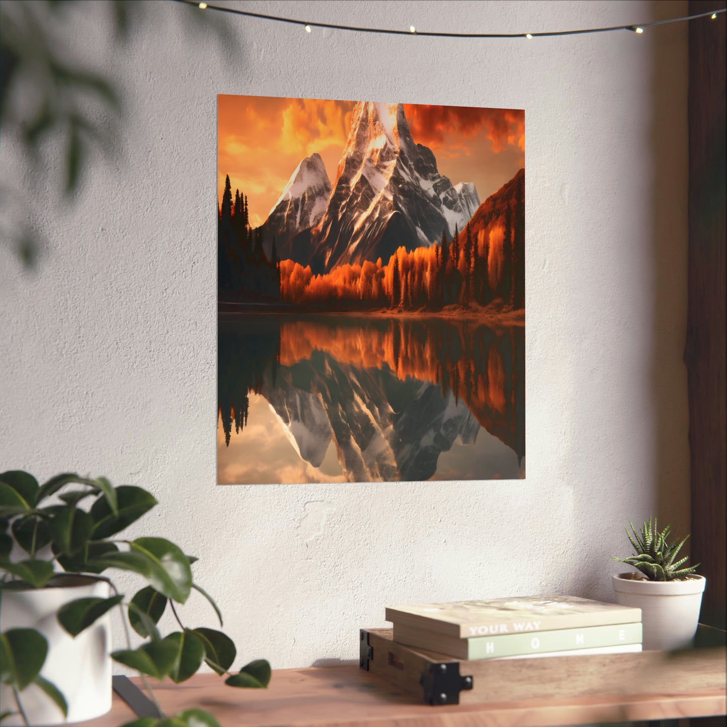 Mountain and River view Matte Vertical Posters