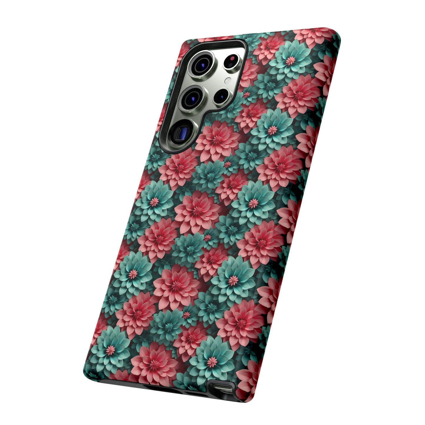 3D Flowers Tough Cases