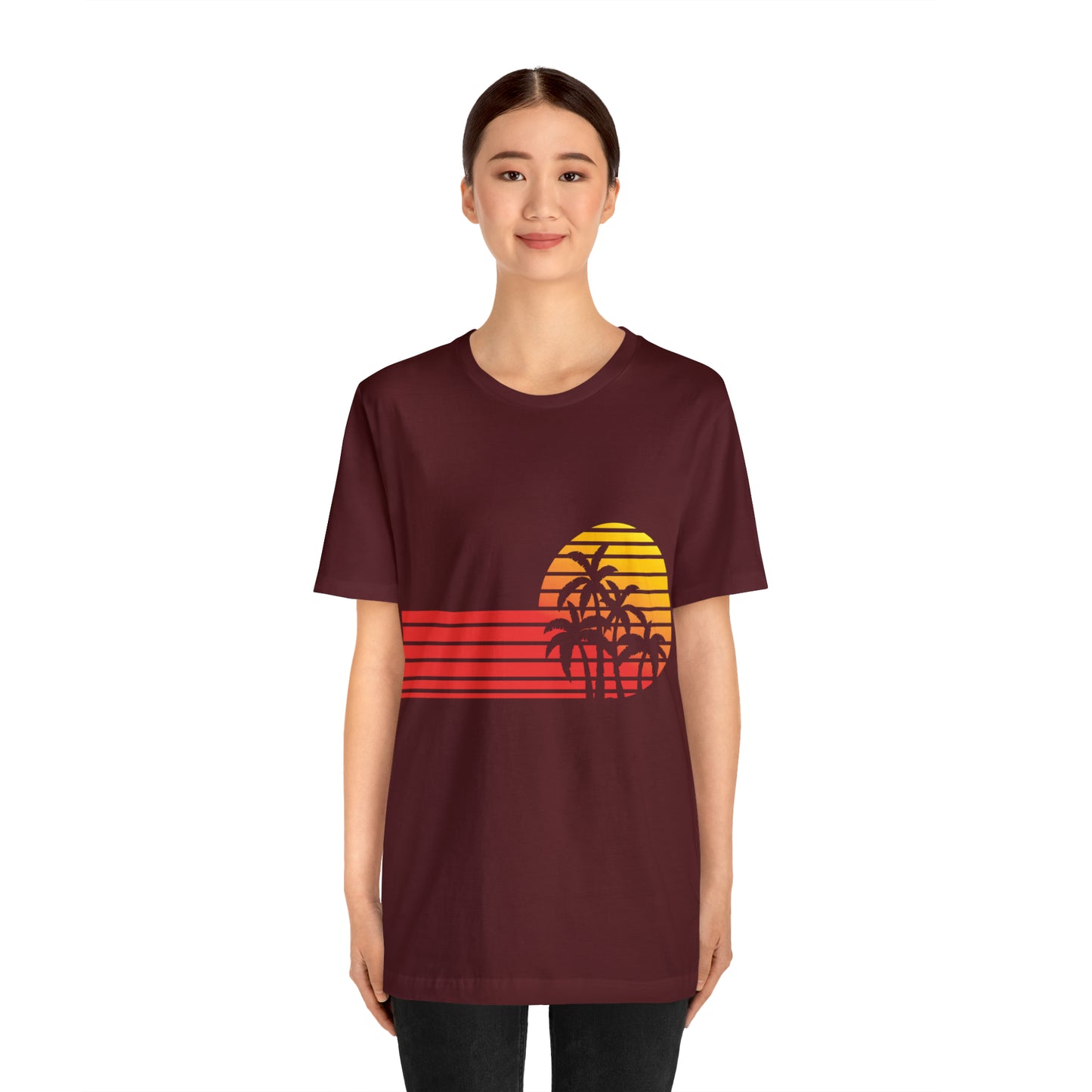 Retro Sunset with Palm T-Shirt