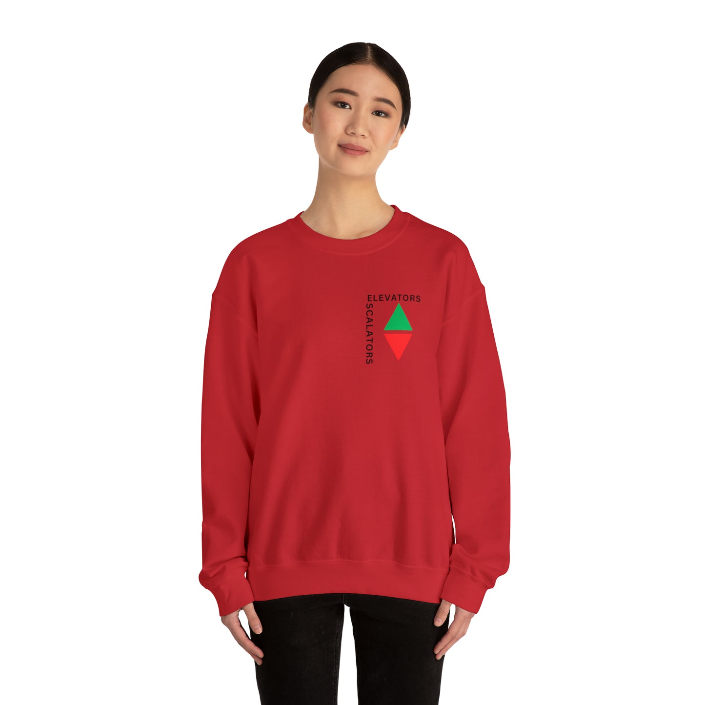 Elevators and Escalators Unisex Heavy Blend Crewneck Sweatshirt