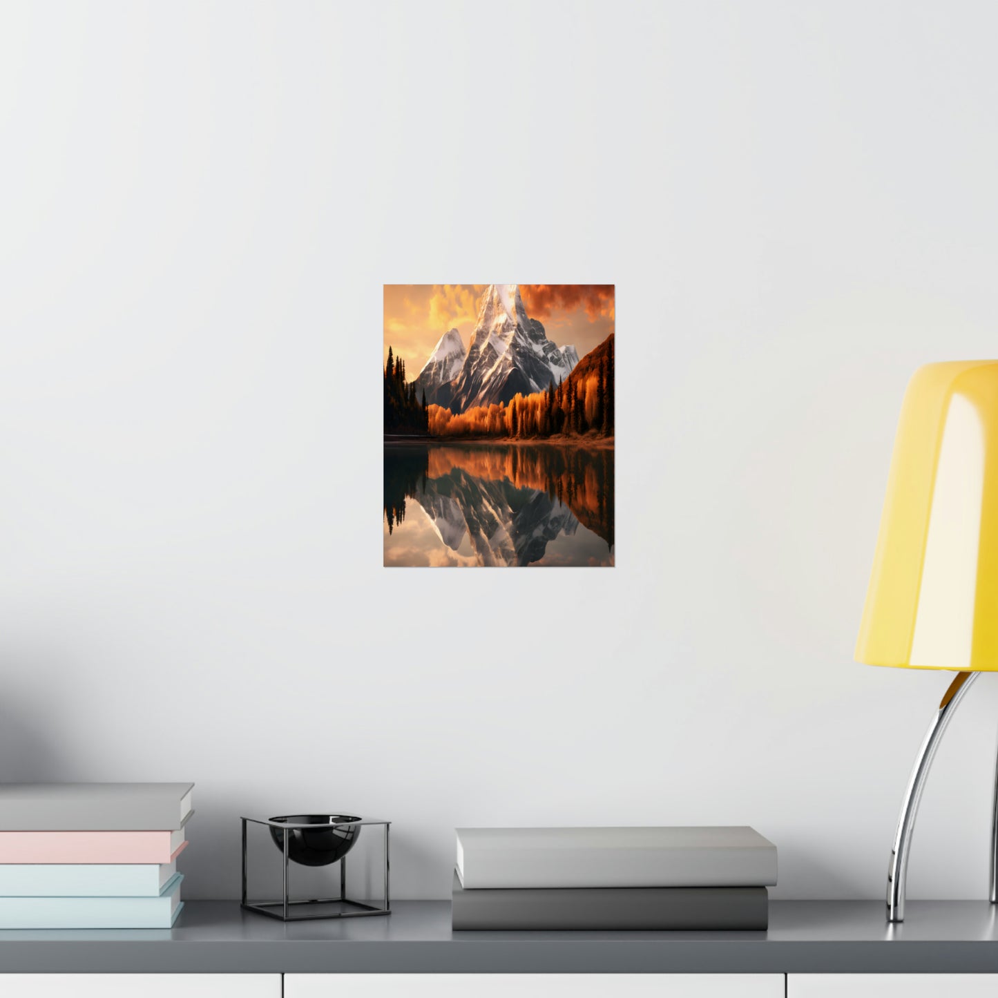 Mountain and River view Matte Vertical Posters