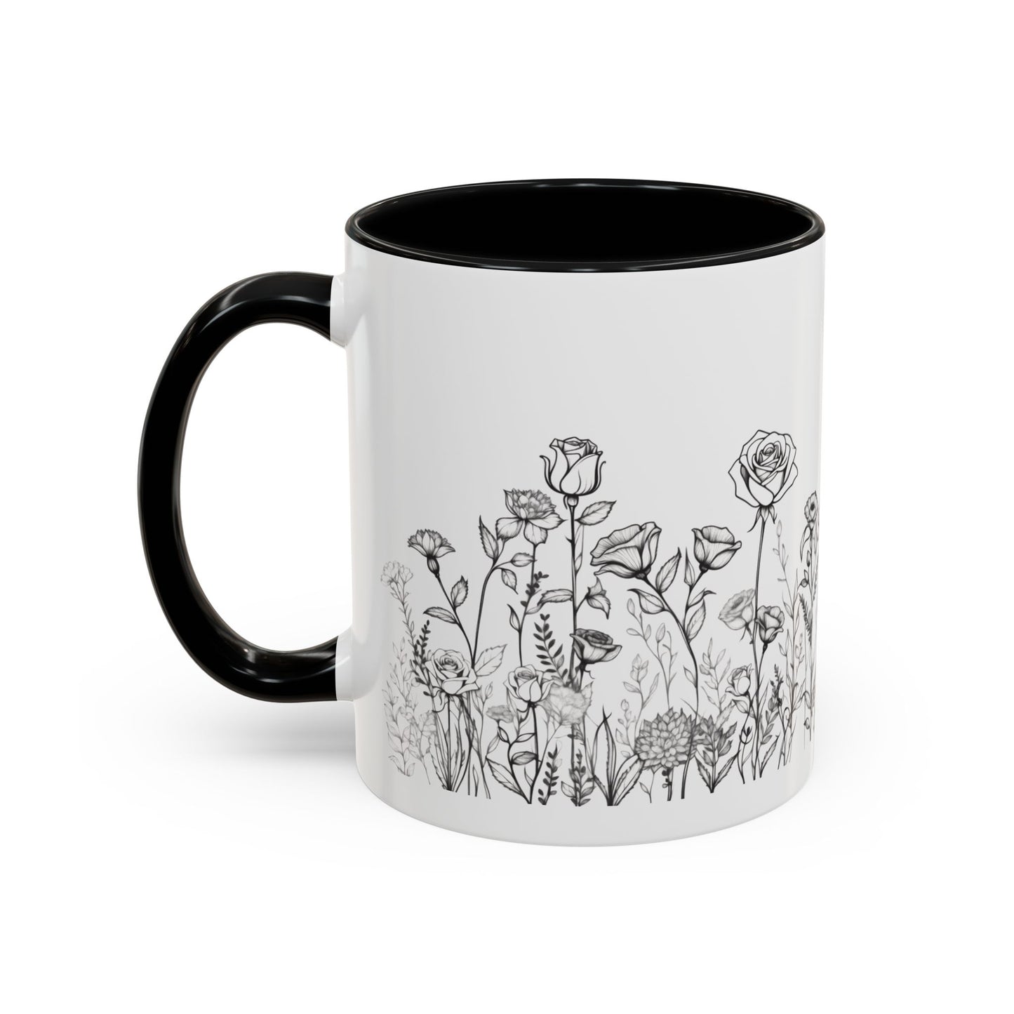 flowers Accent Coffee Mug (11, 15oz)