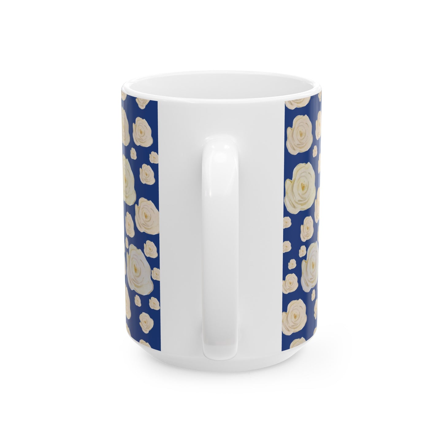 Water color style flower Ceramic Mug, (11oz, 15oz)