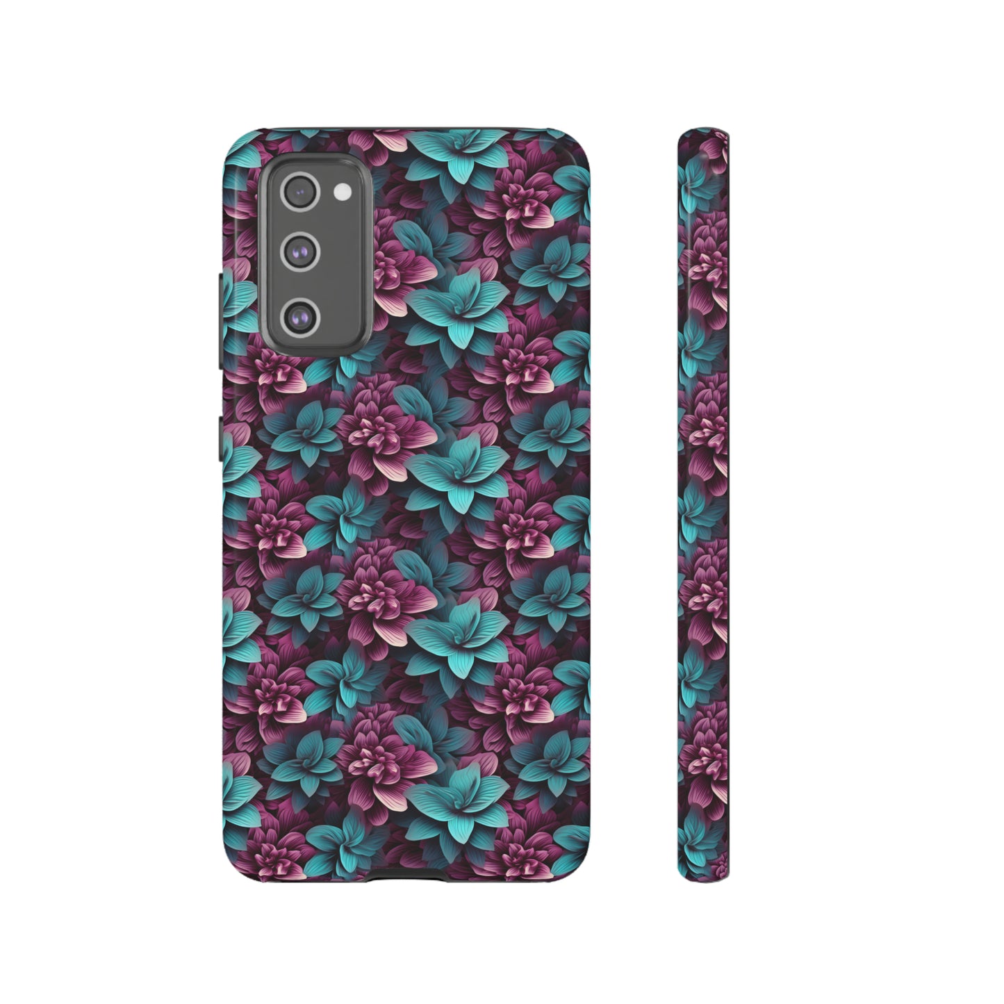 3D Flowers Tough Cases