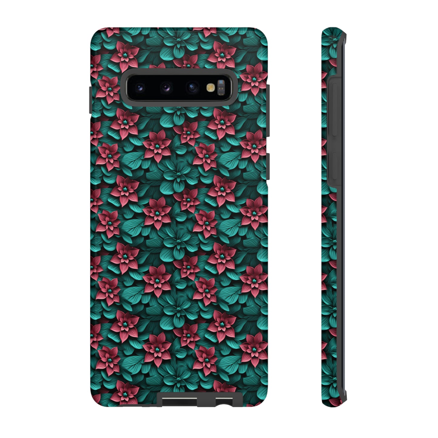 3D flowers Tough Cases