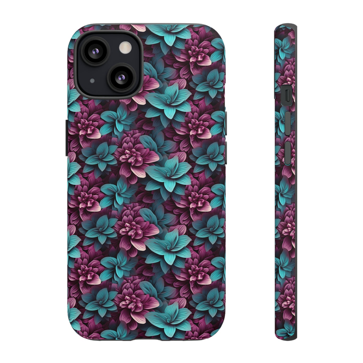 3D Flowers Tough Cases