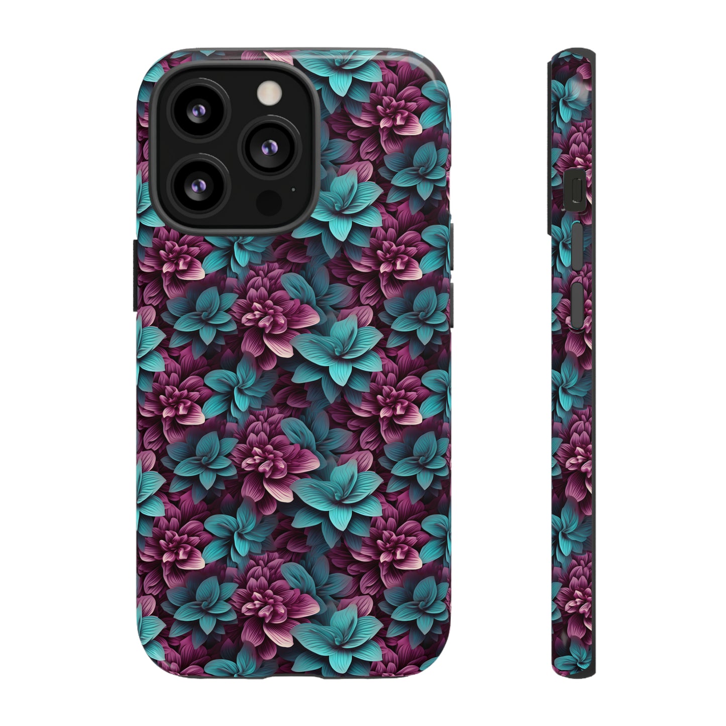 3D Flowers Tough Cases