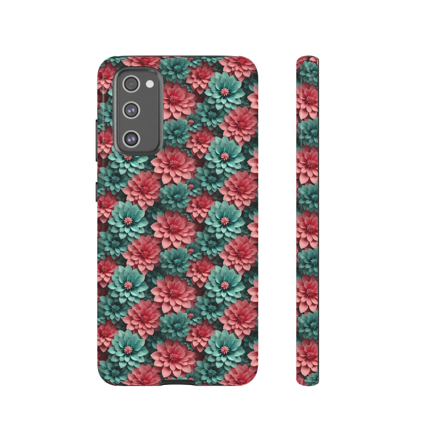 3D Flowers Tough Cases