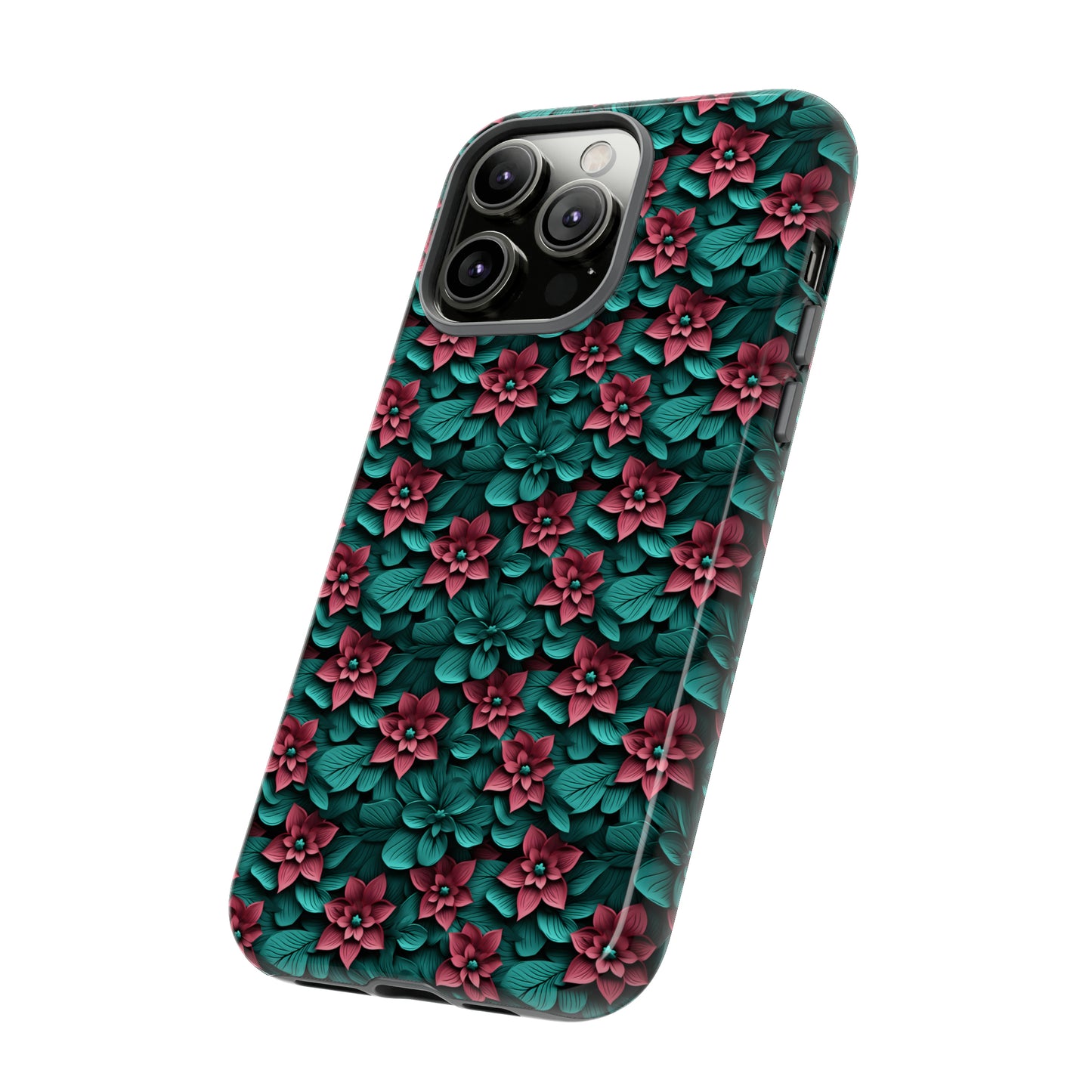 3D flowers Tough Cases