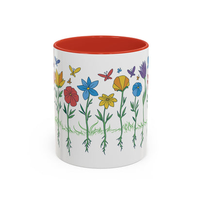 Roses Coffee Mug, Vintage Floral Tea Cup, Gift for Mom, Mother's Day Present, Botanical Kitchen Decor