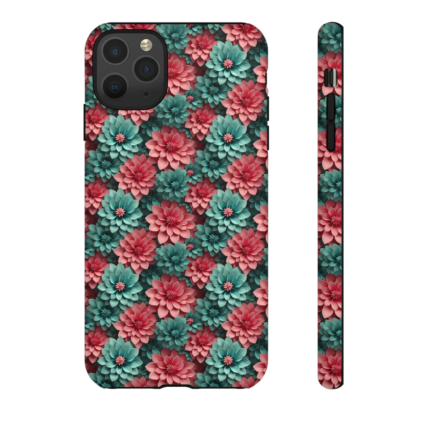 3D Flowers Tough Cases