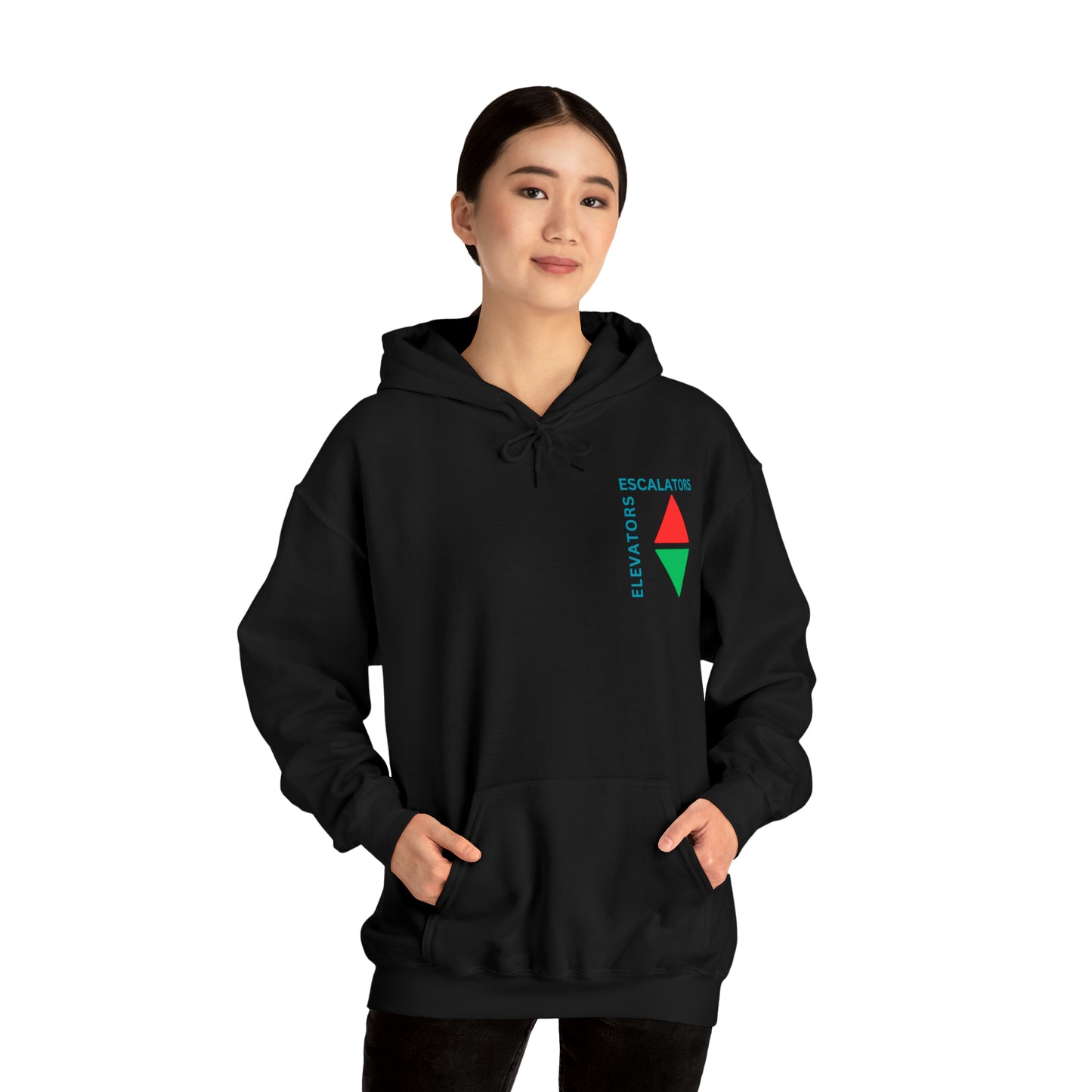 Elevators and Escalators Unisex Heavy Blend Hooded Sweatshirt